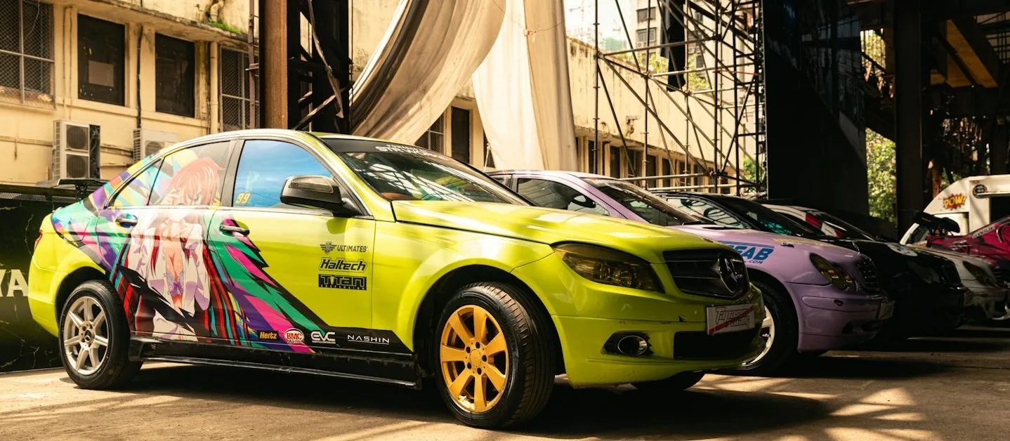 colour change wrap — a bold wrapped car