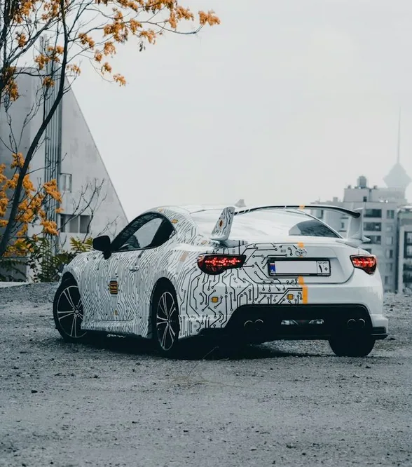paint protection film — glossy front end