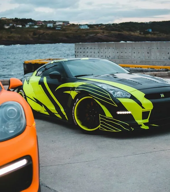 colour change wrap — a bold wrapped car