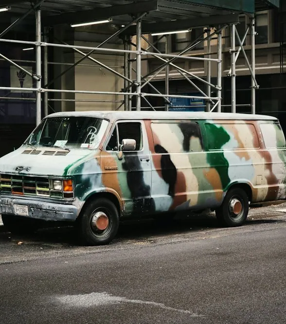 commercial livery — a wrapped van